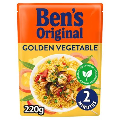 Bens Orig Golden Veg Rice 220g (Case Of 6)