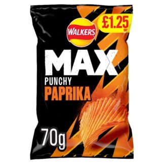 Walkers Max Paprika PM125 70g (Case Of 15)