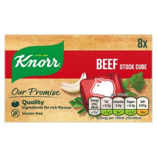 Knorr Beef Stock Cubes 008x10g (Case Of 12)