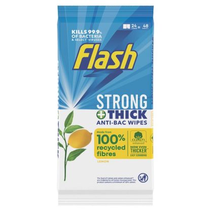 Flash Antibacterial Wipes 24pk (Case Of 8)