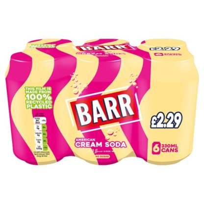 Barr Americ Cream Soda PM229 006x6x330ml (Case Of 4)