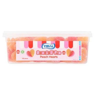 Vidal Peach Hearts 120pcs (Case Of 6)