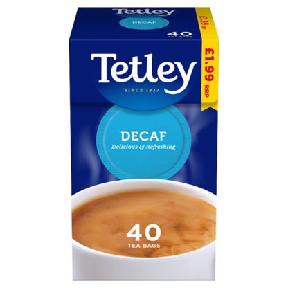 Tetley Tea Bags Decaf PM199 40pk (Case Of 6)