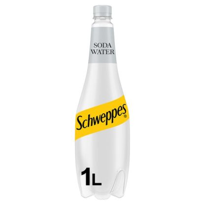 Schweppes Soda Water 1ltr (Case Of 6)
