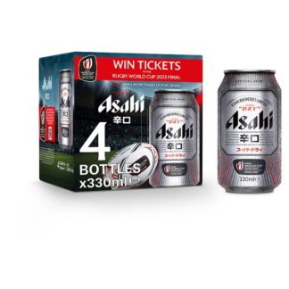 Asahi 330ml Can 4x330ml (Case Of 6)