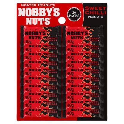 Nobbys Nuts Swt Chilli Card 40g (Case Of 20)