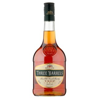 Three Barrels Brandy 38% 70cl (Case Of 6)