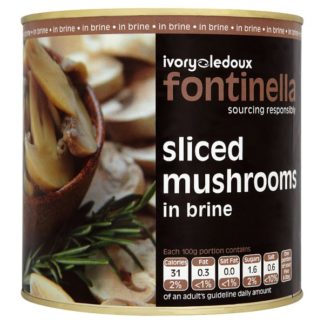 Fontinella Sliced Mushrooms 2.55kg (Case Of 6)