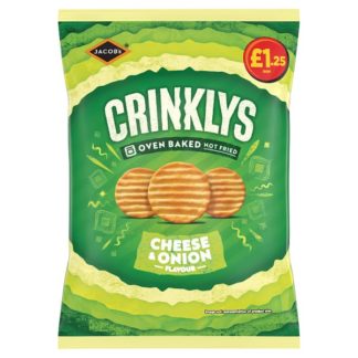 Crinkleys Chse&Onion PM125 90g (Case Of 15)
