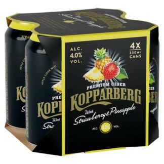 Kopparberg Strbry & Pineappl 4x330ml (Case Of 6)