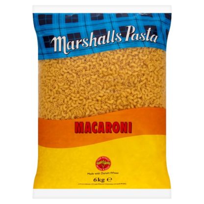 Marshall Short Cut Macaroni 6kg (Case Of 2)