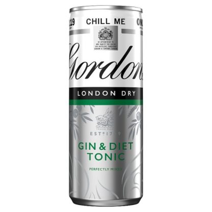 Gordons & Diet Tonic PM219 250ml (Case Of 12)