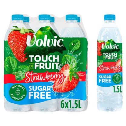 Volvic TOF Sugar Free S/brry 1.5ltr (Case Of 6)