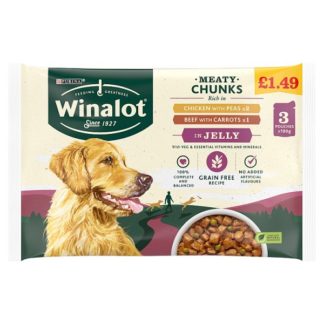 Winalot Beef&Carrot PM149 3x100g (Case Of 12)