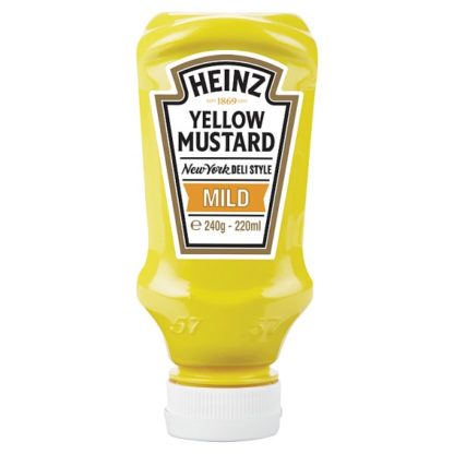 Heinz Yellow Mustard Mild 220ml (Case Of 8)