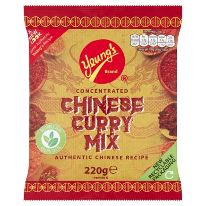Yeungs Curry Mix Chinese 220g (Case Of 12)
