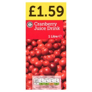 ES Cranberry Juice PM159 1ltr (Case Of 12)