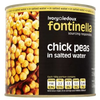 Font Chick Peas In SaltWater 2.55kg (Case Of 6)