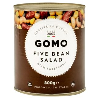 Gomo 5 Bean Salad Sweetcorn 800g (Case Of 6)