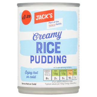 Jacks Rice Pudding PM129 400g (Case Of 12)