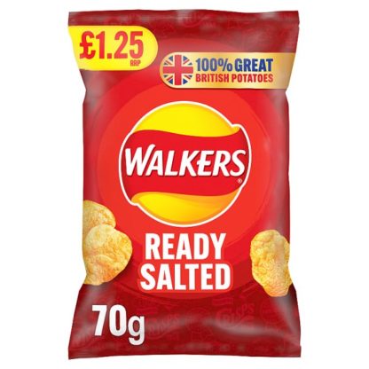 Walkers Ready Salted PM125 70g (Case Of 15)
