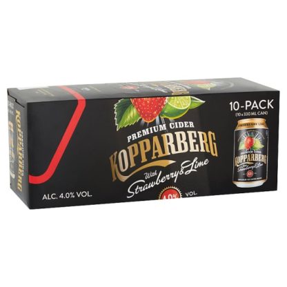 Kopparberg S/berry&Lime Can 10x330m