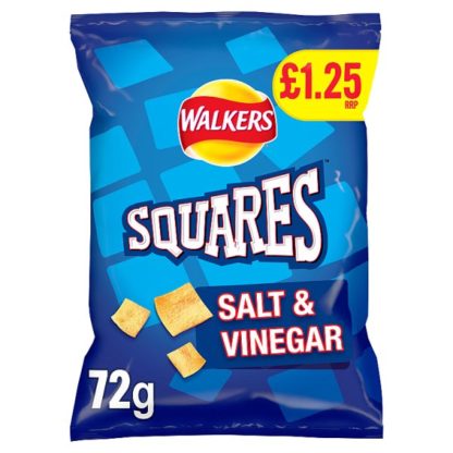 Squares Salt Vinegar PM125 72g (Case Of 15)