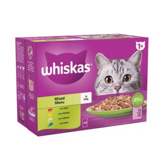 Whiskas Pouch Mixed In Jelly 12x85g (Case Of 4)