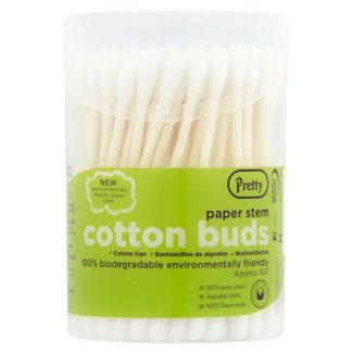 Pretty Paper Stem Cotton Bud 100pk (Case Of 12)