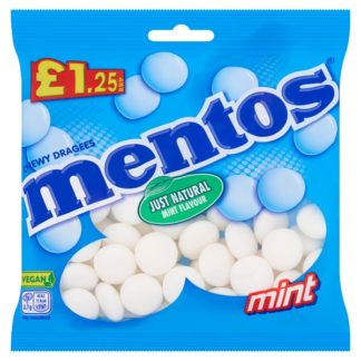 Mentos Mint Bag PM125 135g (Case Of 12)