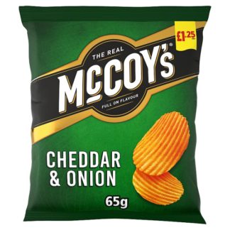 McCoys Cheddar & Oni PM125 65g (Case Of 20)