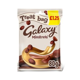 Galaxy Minstrels Treat Bag P 80g (Case Of 20)
