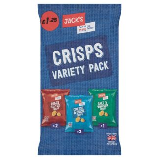 Jacks Variety Crisps PM125 5x20g (Case Of 10)