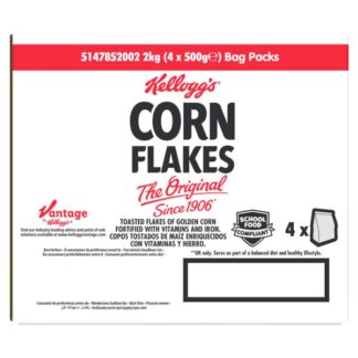 Kelloggs Cornflakes Bag Pack 4x500g