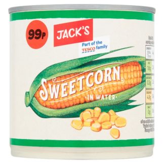 Jacks Sweetcorn/Wtr PM99 340g (Case Of 12)