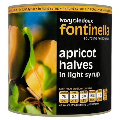 Fontinella Apricot Halves 2.5kg (Case Of 6)