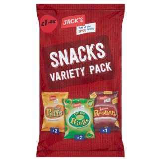 Jacks Variety Snacks PM125 5x16g (Case Of 10)