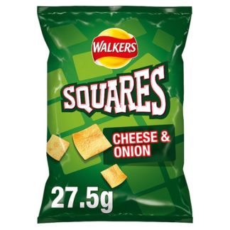 Walkers Ch/On Squares 27.5g (Case Of 32)