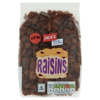 Jacks Raisins PM160 375g (Case Of 6)