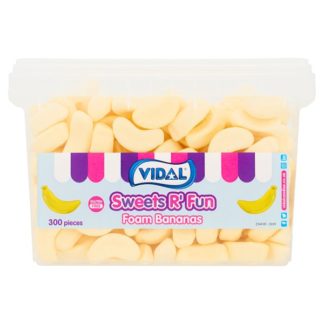 Vidal Foam Bananas 300pcs (Case Of 6)