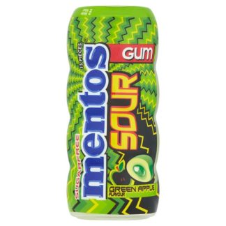 Mentos Gum Sour Apple Bottle 30g (Case Of 10)