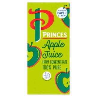 Princes Apple Paper Straws 200ml (Case Of 27)