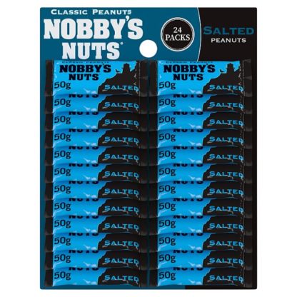 Nobbys Nuts Salted Card 50g (Case Of 24)