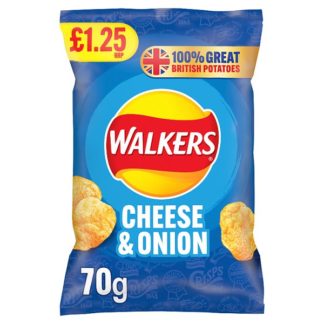 Walkers Cheese&Onion PM125 70g (Case Of 15)