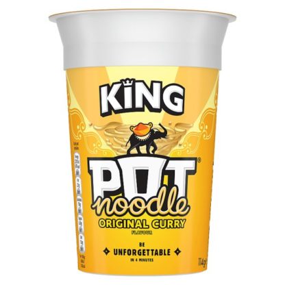 King Pot Noodle Orig Curry 119g (Case Of 12)