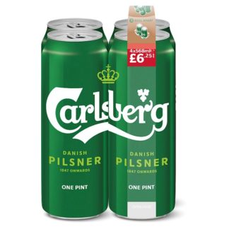 Carlsberg Pilsner PM625 4x568ml (Case Of 6)