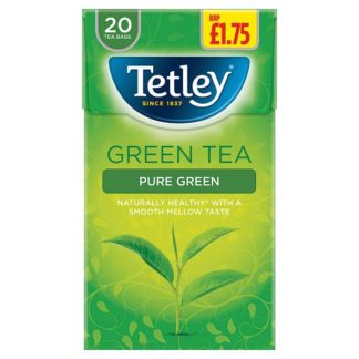 Tetley Green Tea Pure PM175 20pk (Case Of 4)