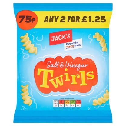 Jacks S&V Twirls PM75 2/1.25 45g (Case Of 18)
