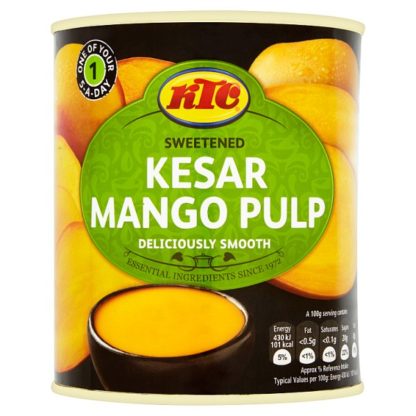 KTC Kesar Mango Pulp 850g (Case Of 6)