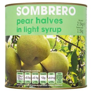 Pear Halves in Syrup 2.5kg (Case Of 6)